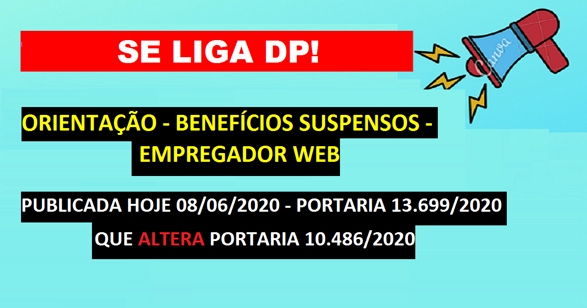 beneficio suspenso empregador web