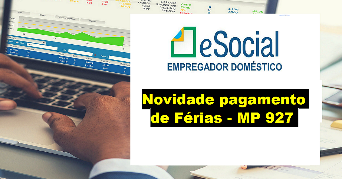 esocial domestico como emitir férias 