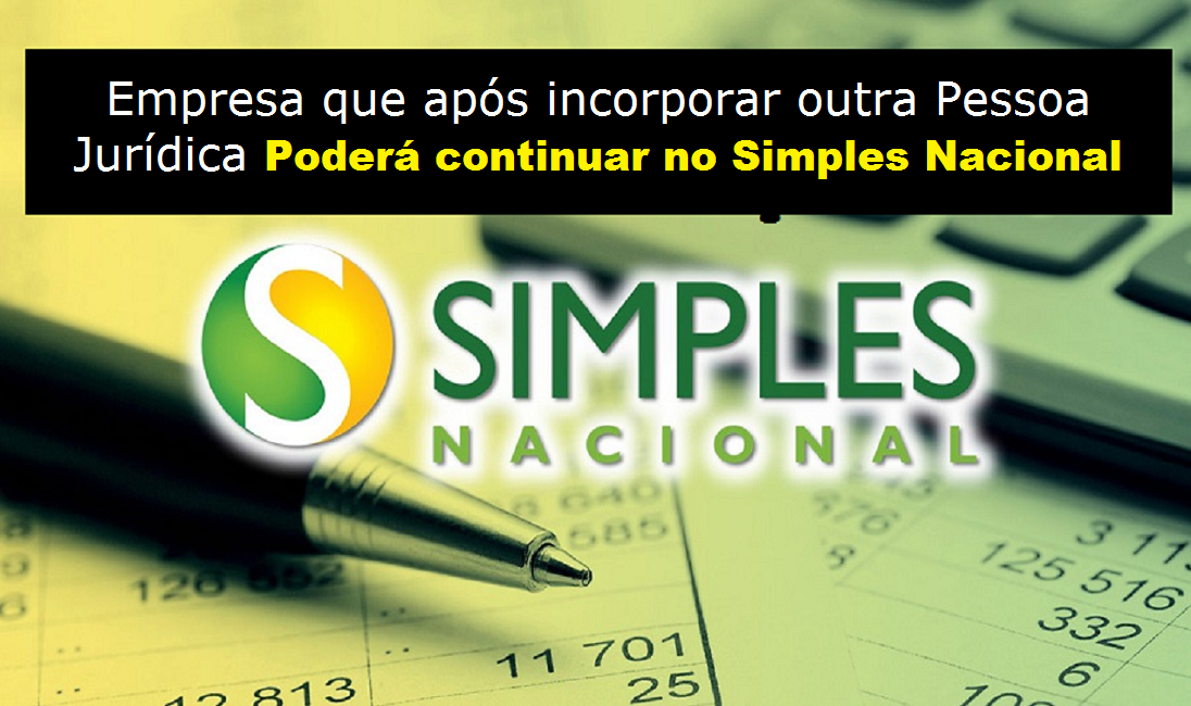 simples nacional incorporação 