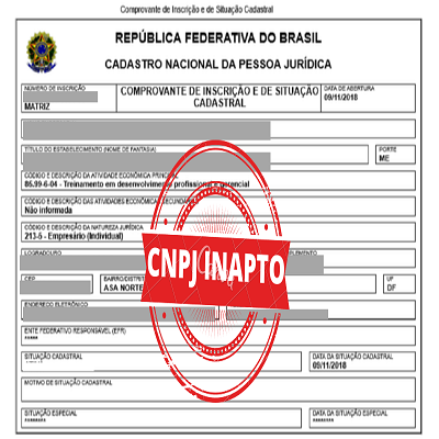 CNPJ inapto, o que fazer?