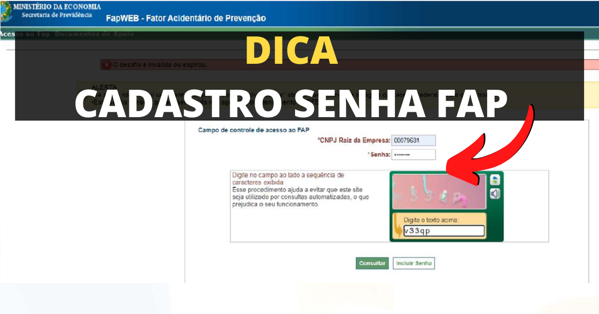 Veja como cadastrar senha FAP passo a passo rápido e fácil