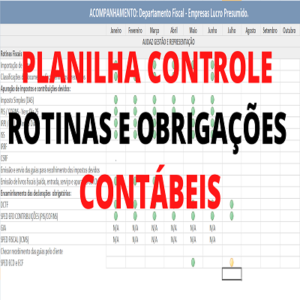 [PLANILHA GRATUITA] – Controle de Rotinas e Obrigações Contábeis
