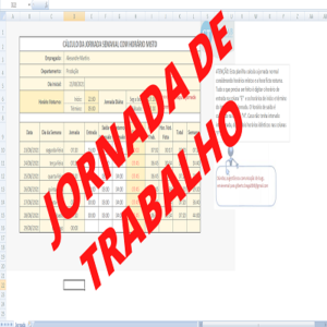 [PLANILHA] Cálculo jornada de trabalho horários mistos