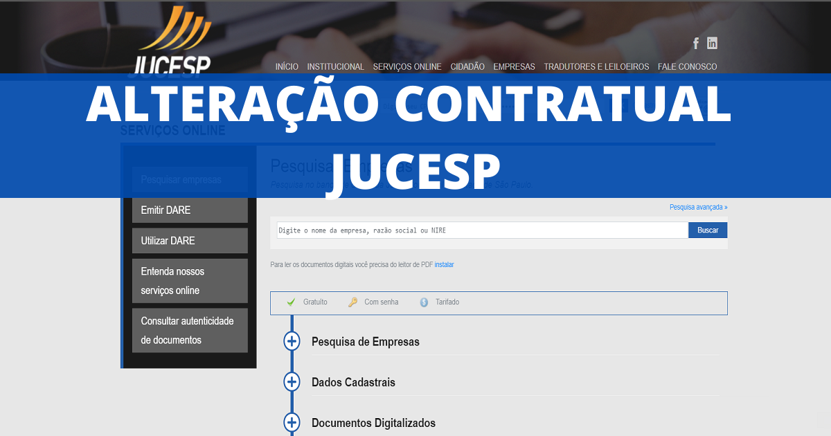 Como fazer Alteração Contratual na Junta Comercial de São Paulo