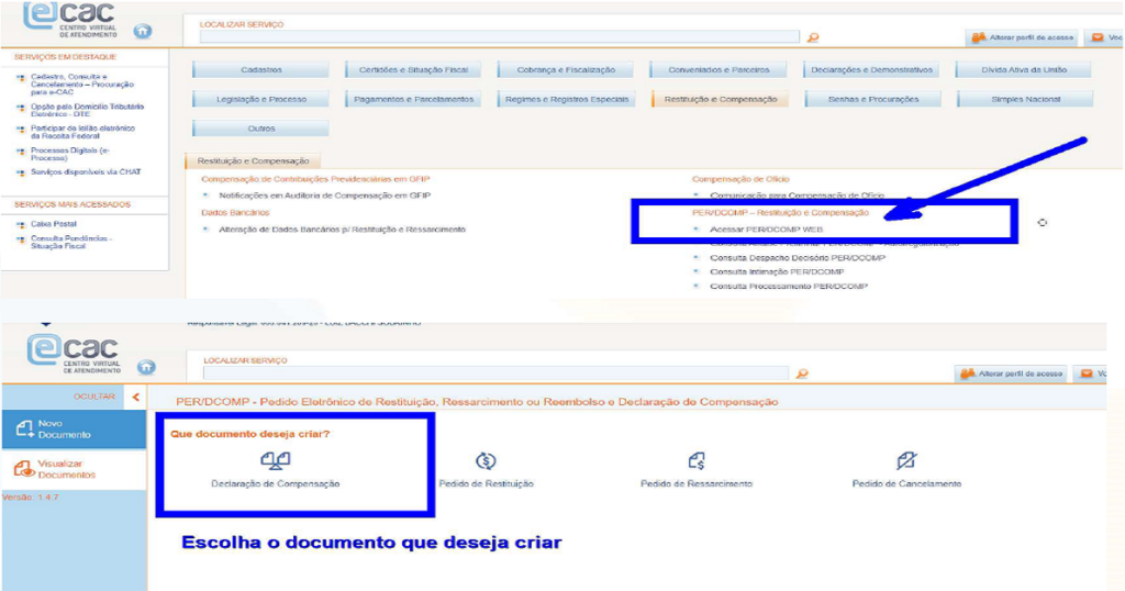 Passo A Passo De Como Fazer Perdcomp Web De Um Darf Pago A Maior No Esocial Dominando A 7024