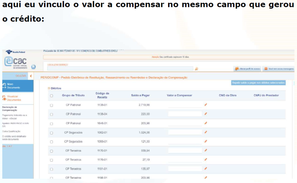 Passo A Passo De Como Fazer Perdcomp Web De Um Darf Pago A Maior No Esocial Dominando A 4630