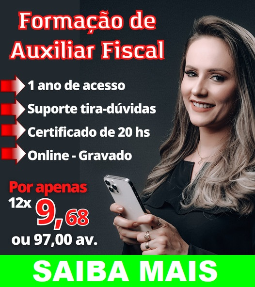 curso formação auxiliar fiscal 