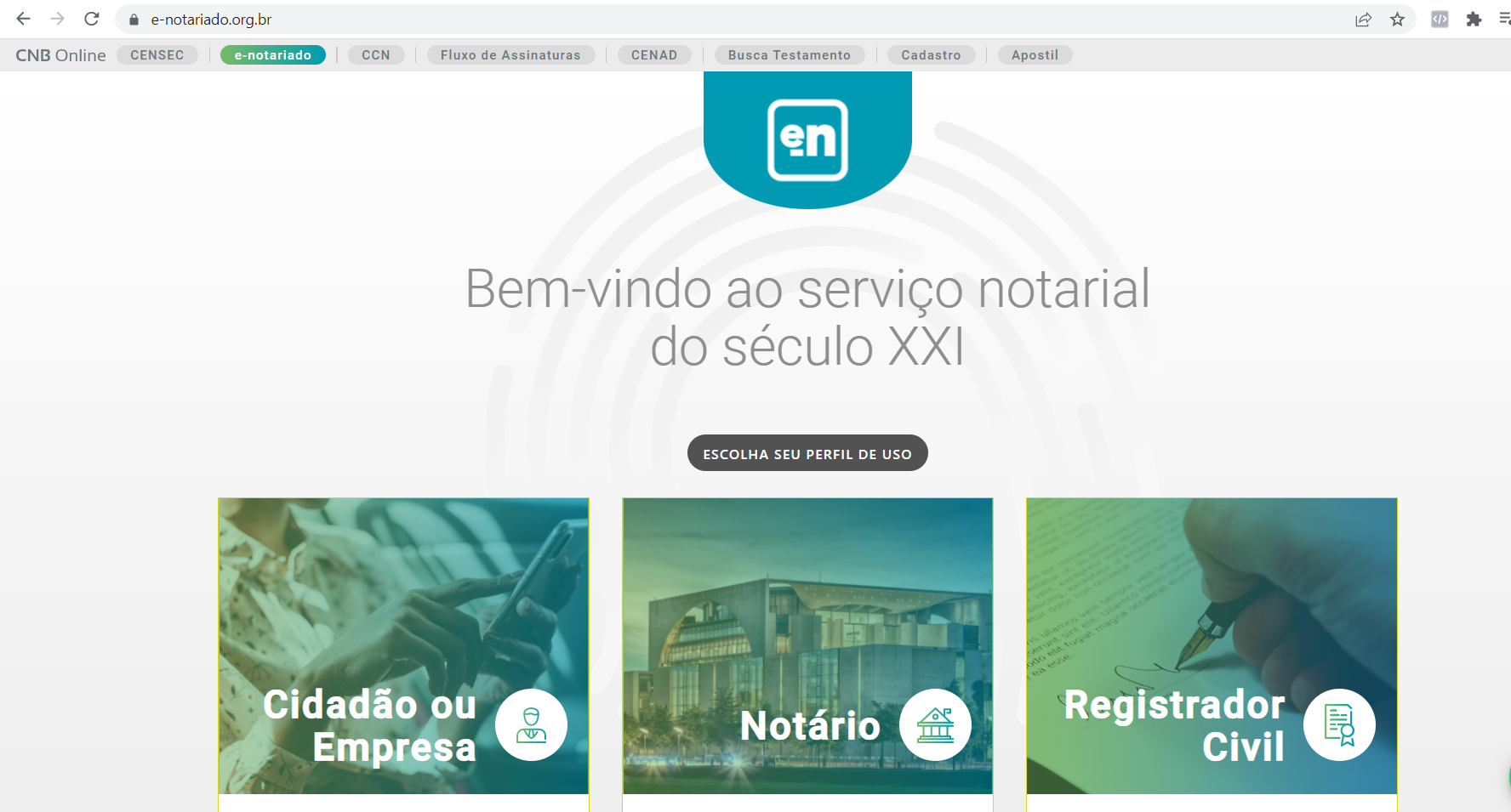 acesso e-notariado 