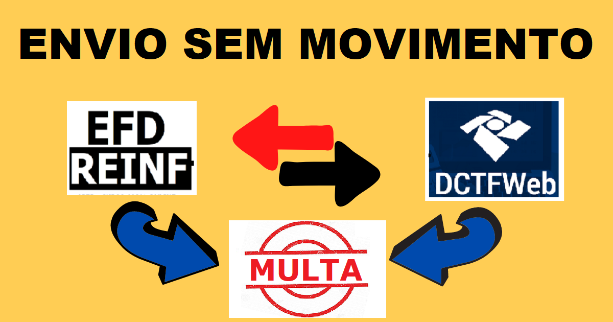 Enviou a EFD-Reinf sem movimento e a DCTFWeb consta em andamento, se transmiti-la irá gerar multa?