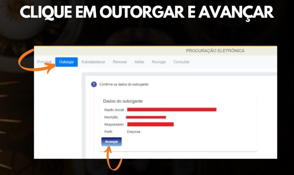 como fazer procuração de outorgante no novo conectividade social 