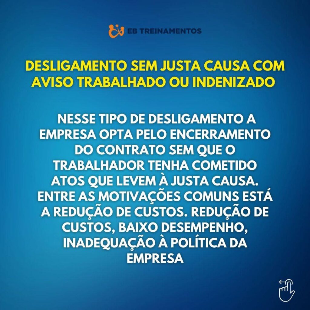 rescisão sem justa causa com aviso trabalhado 