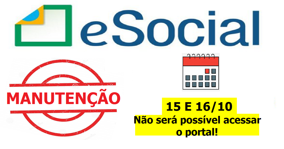 Manutenção programada no eSocial