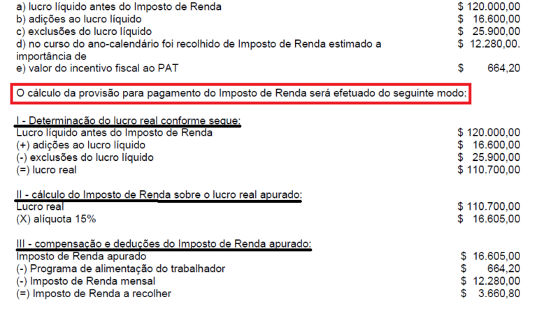 Como Fazer Lançamento Contábil De Provisão E Pagamento Do Imposto De Renda Em Empresa Do Lucro 3071