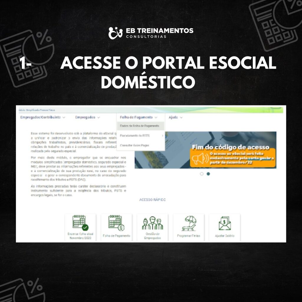 Como Gerar A Primeira Parcela Do 13º Salário Dos Empregados Domésticos Dentro Do Portal Do 8936