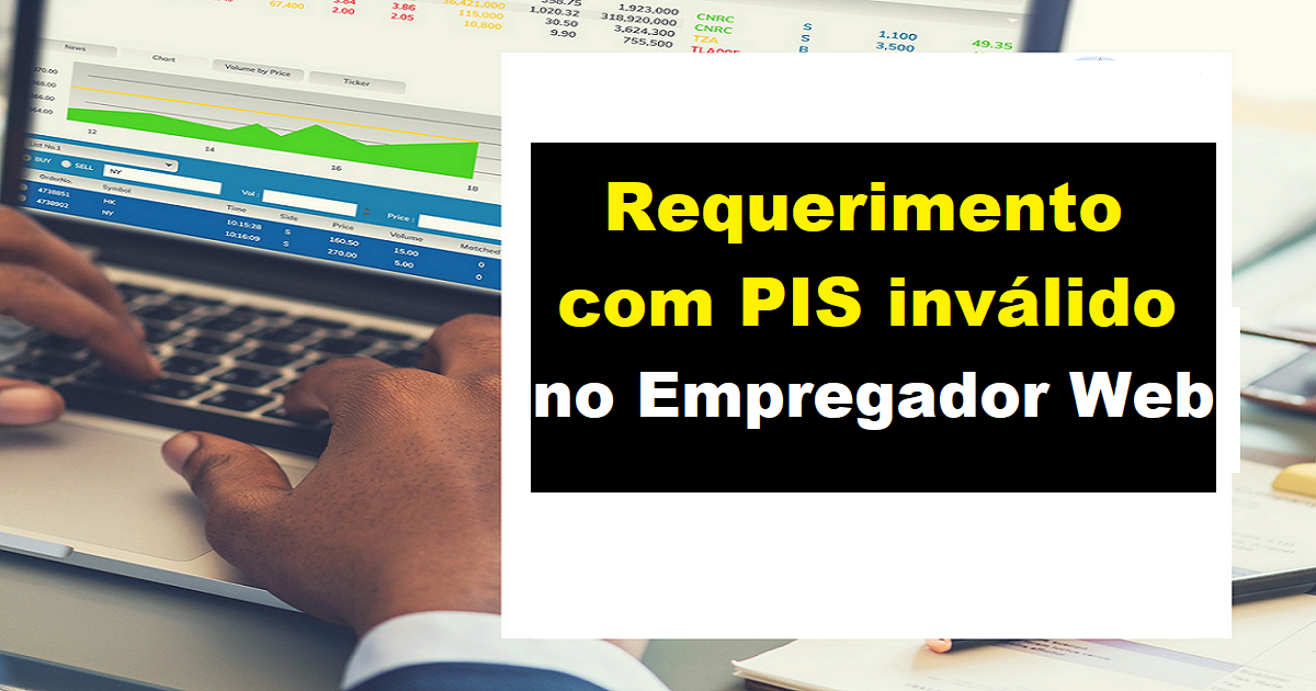 Requerimento com pis inválido no empregador web